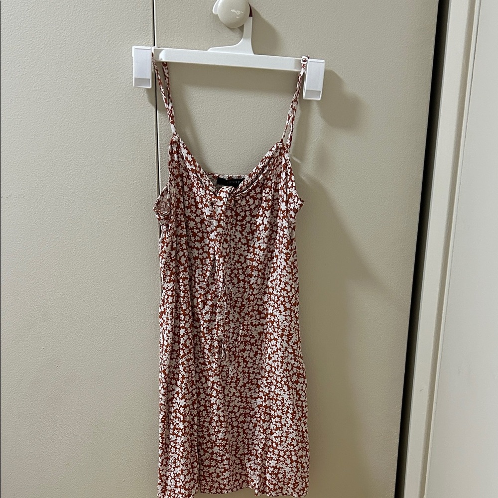 Forever 21 Red and White Floral Mini Dress